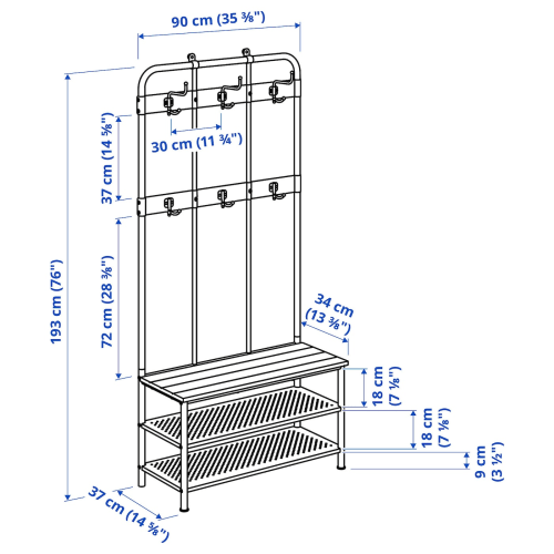 Ikea pinnig coat rack hot sale